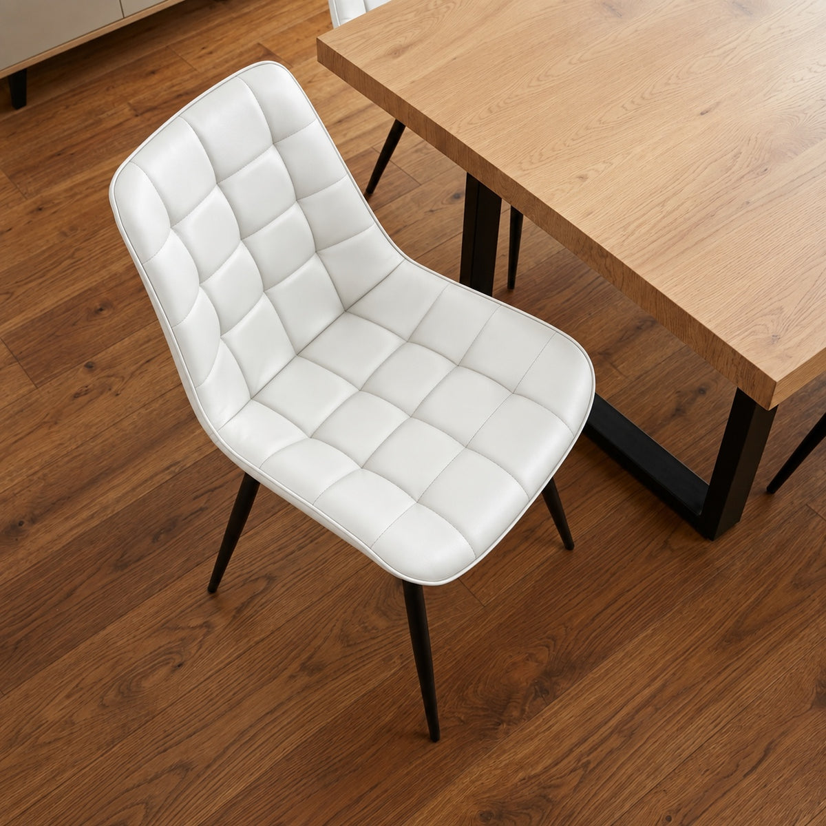 Aurora - Dining Chair - White PU Leather