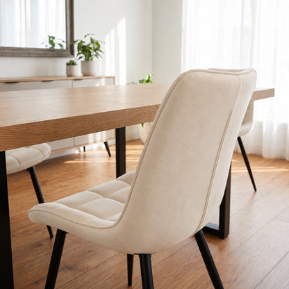 Aurora - Dining Chair - Beige Velvet