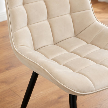 Aurora - Dining Chair - Beige Velvet