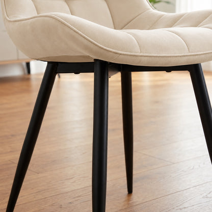 Aurora - Dining Chair - Beige Velvet