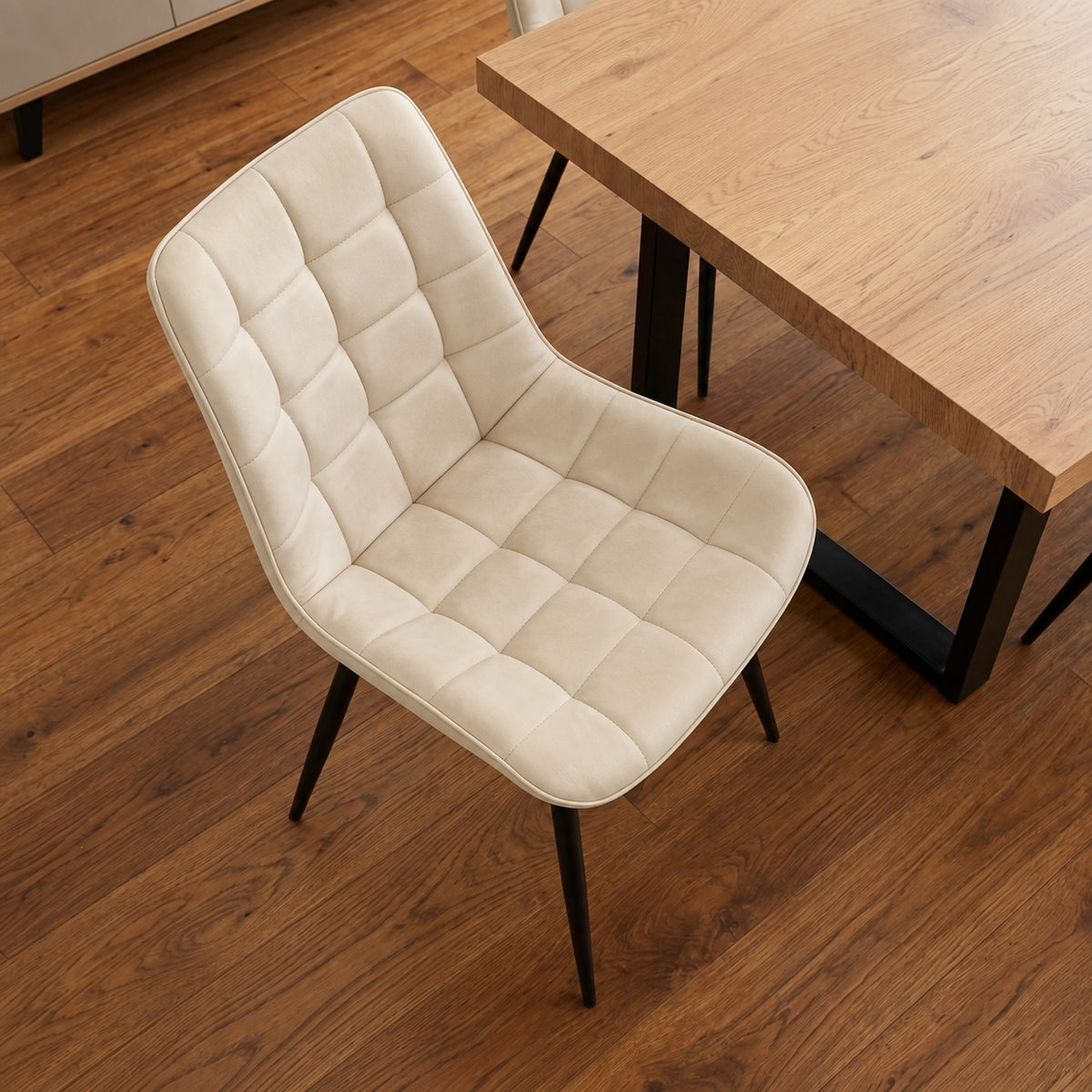 Aurora - Dining Chair - Beige Velvet