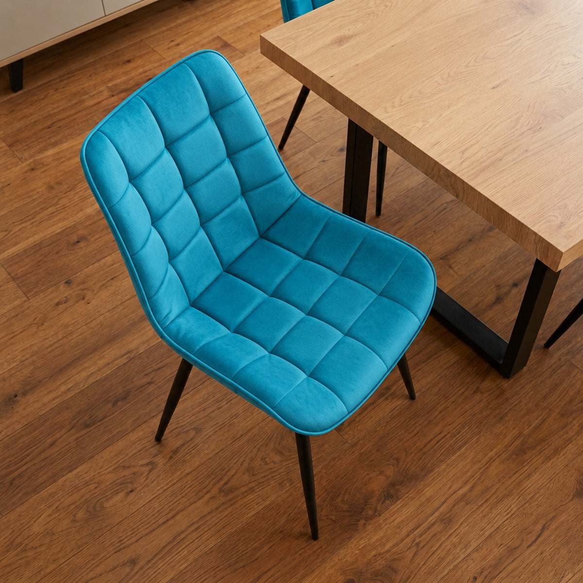 Aurora - Dining Chair - Blue Velvet