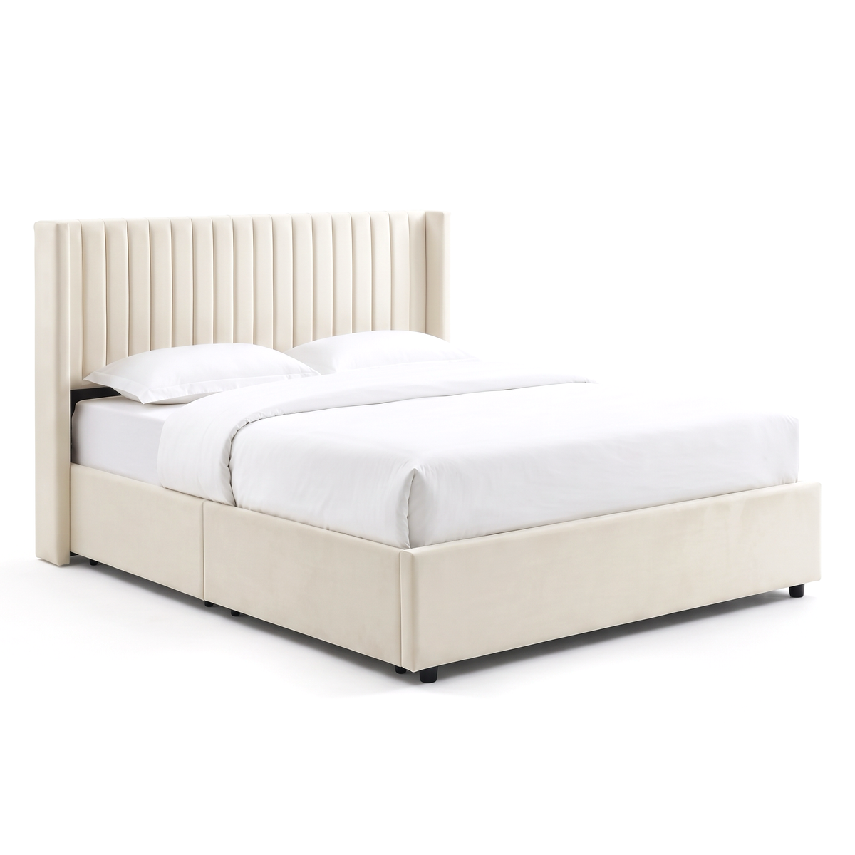 Bena - Lit Double - Velour Beige