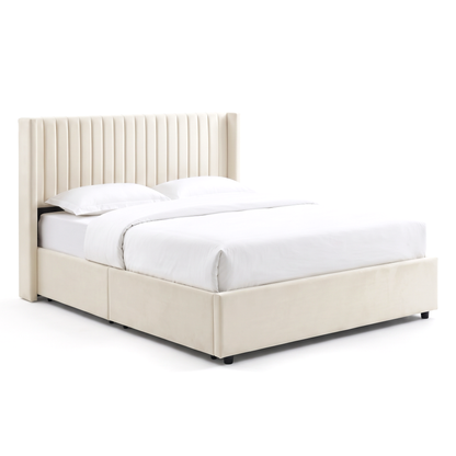 Bena - Lit Double - Velour Beige