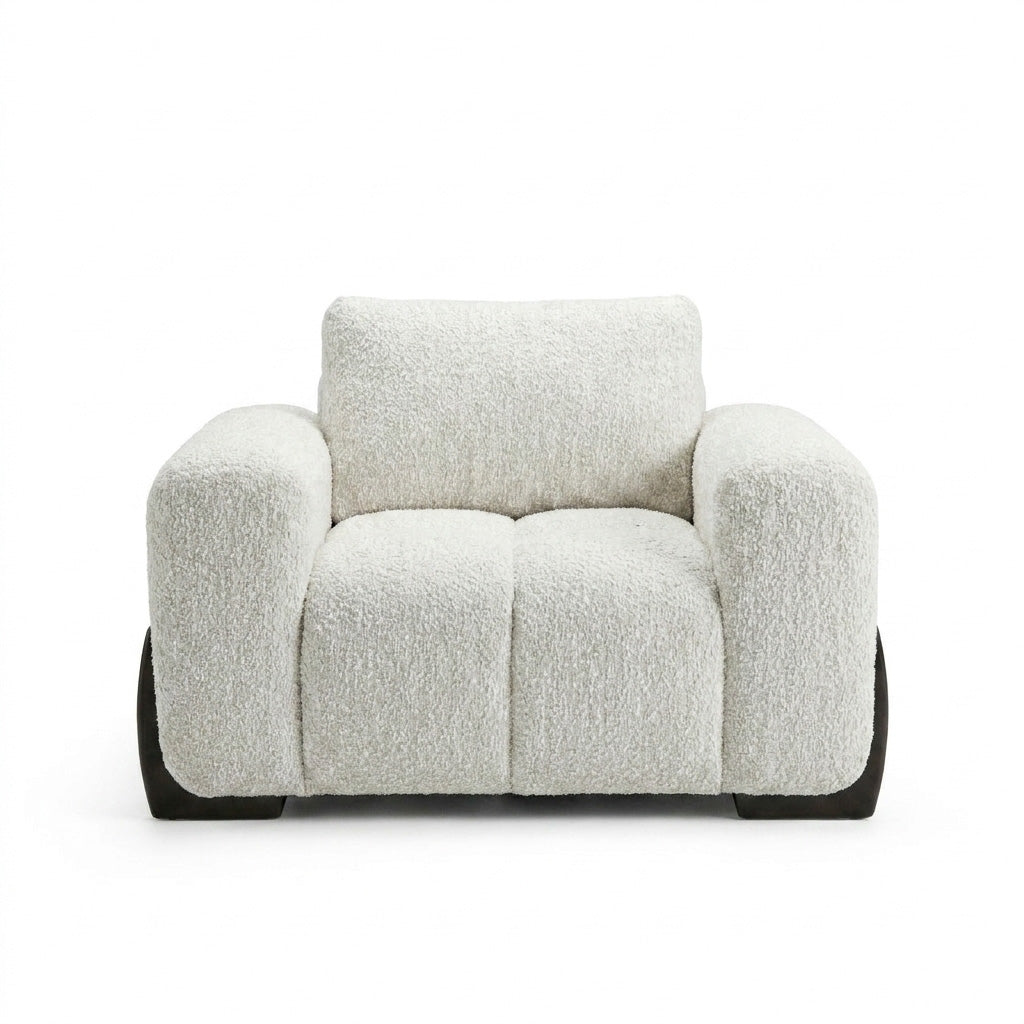 Boreal - Fauteuil - Tissu Bouclé Ivoire