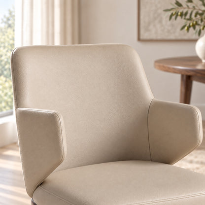 Bria - Dining Chair - Beige Leather