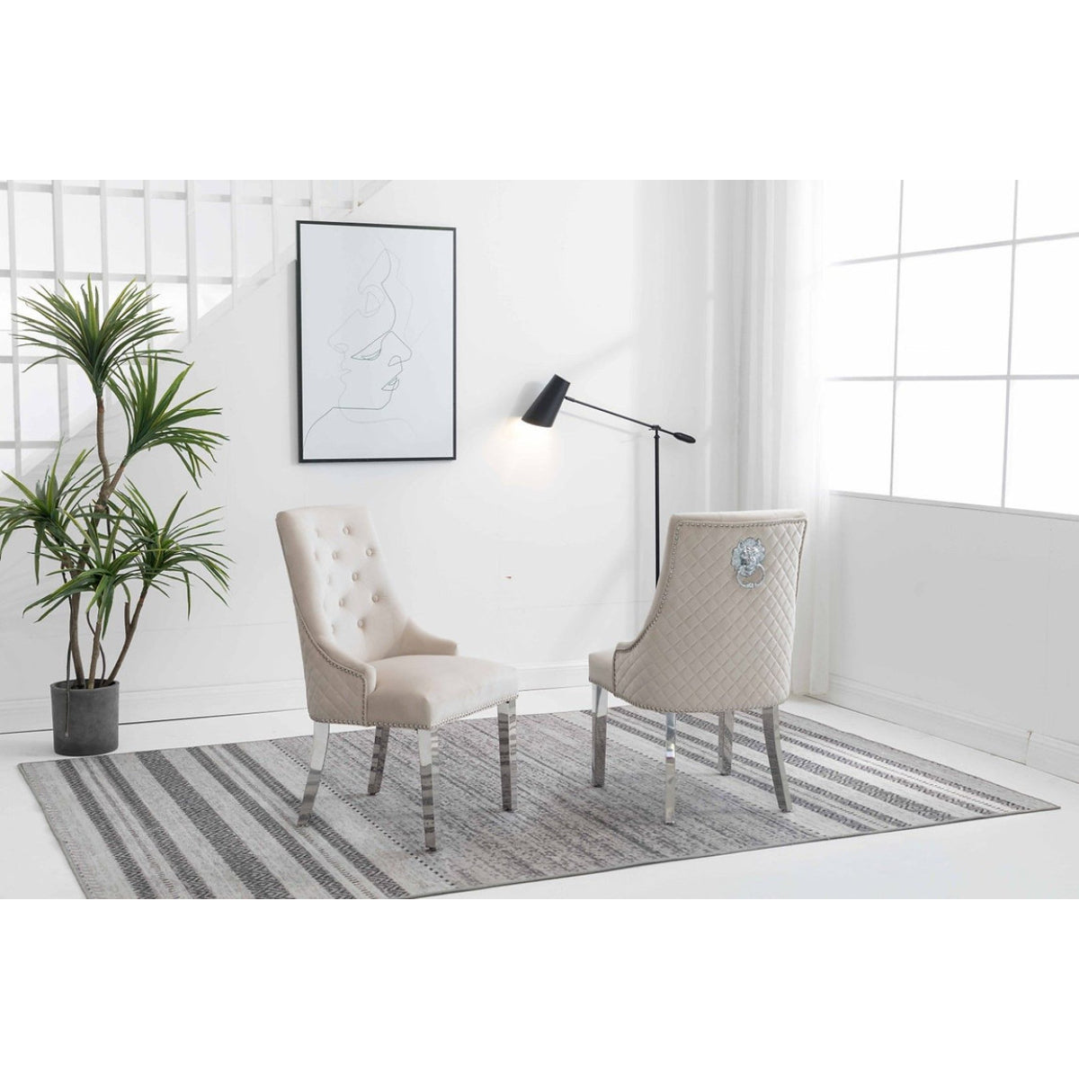 Noémie - Dining Room Set - Chrome /