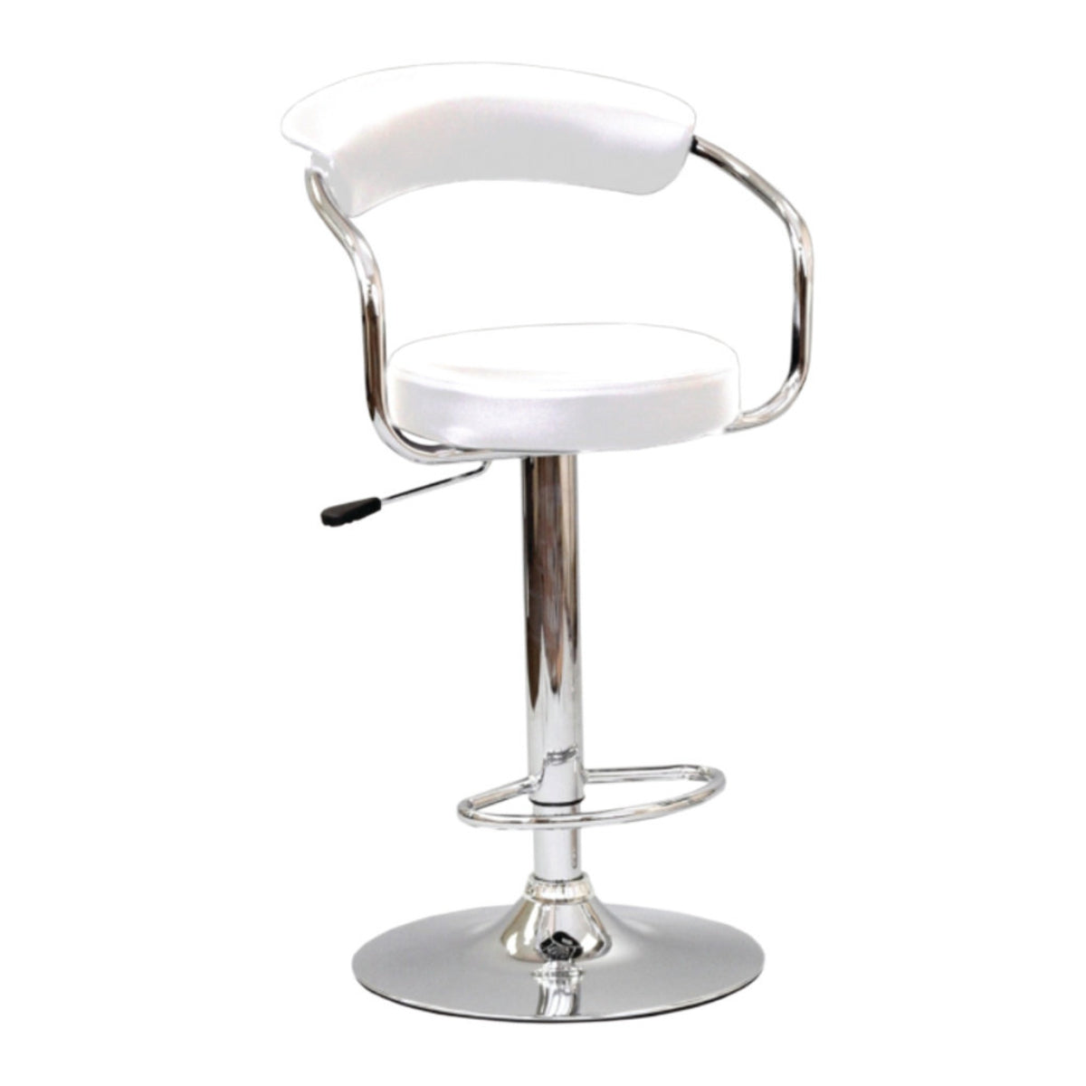 Rémi - Hydraulic Bar Chair - 2 Pcs - Faux Leather