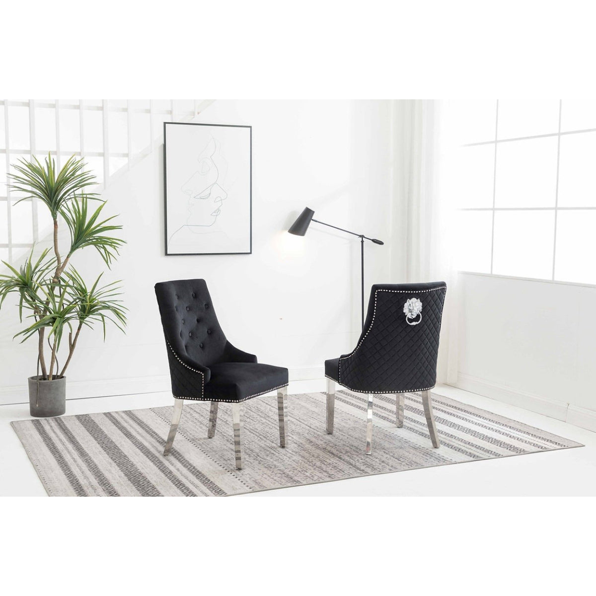 Noémie - Dining Room Set - Chrome /