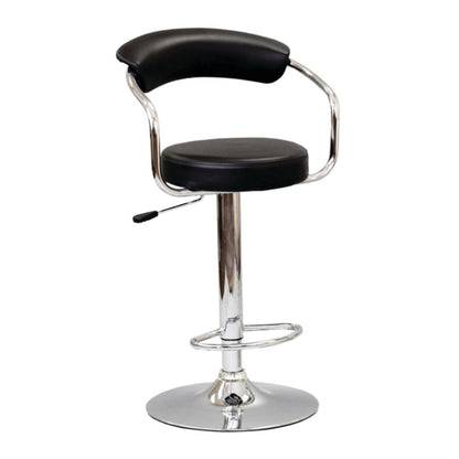 Rémi - Hydraulic Bar Chair - 2 Pcs - Faux Leather