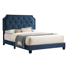 Bed - Full / Blue Velvet