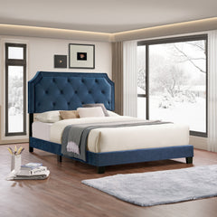 Bed - Full / Blue Velvet
