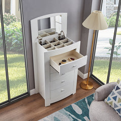 Barcelona - 5 Drawer Chest - Glossy White