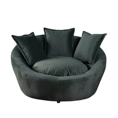 Fauteuil Enveloppant Pivotant ''Cuddler'' - River - Tissu Vert