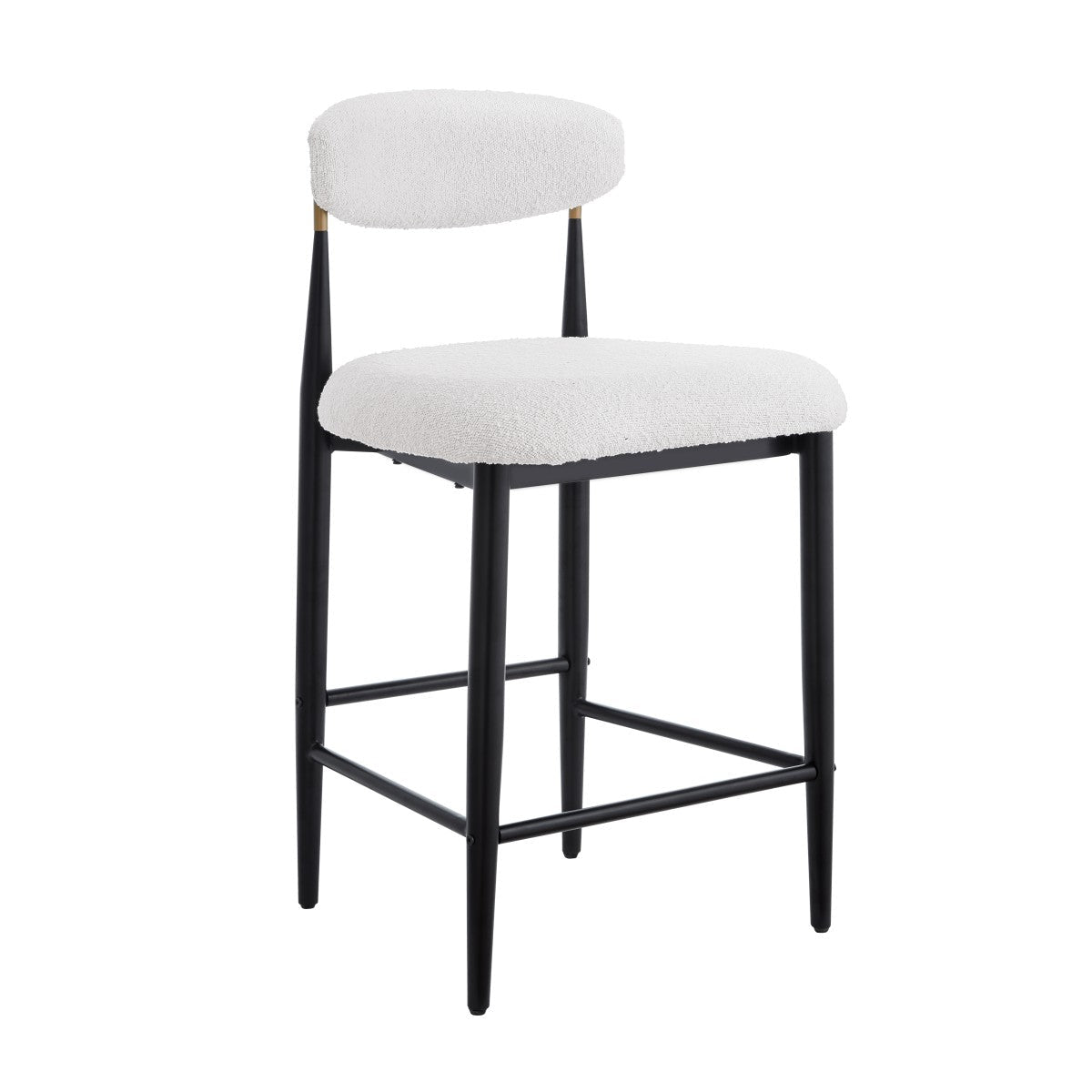 Kodi - Counter Stool - White Bouclé