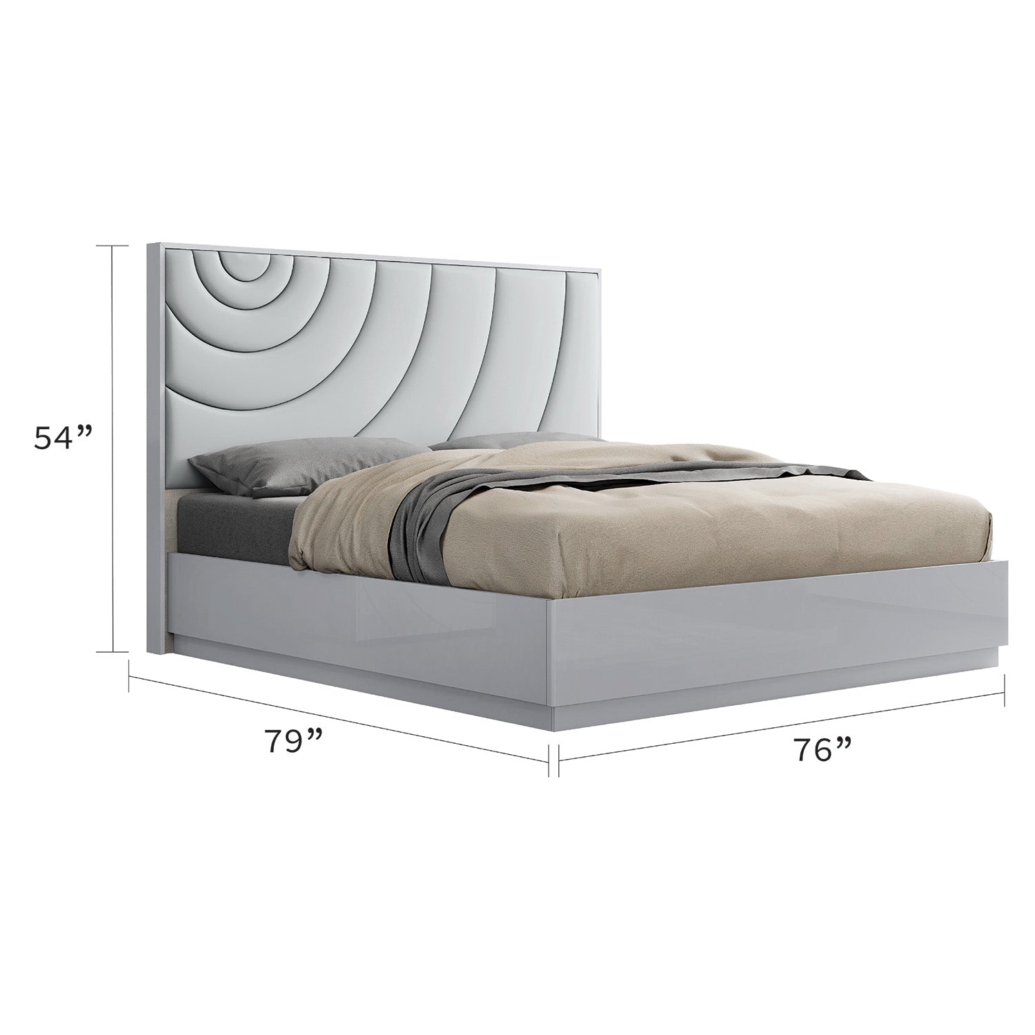 Aveline - Lit King - Gris