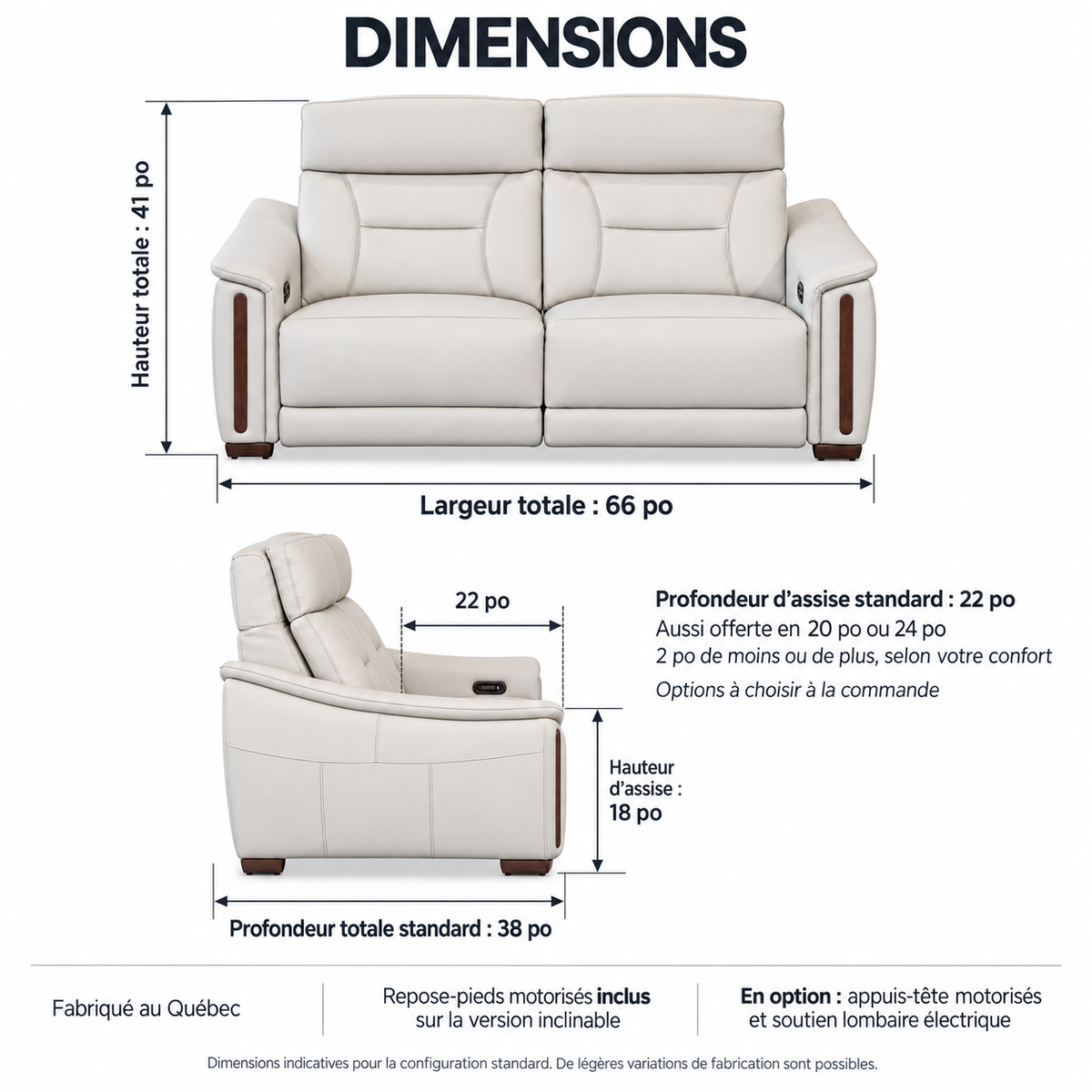 Bellano - Power Reclining Loveseat - Genuine Ivory Leather
