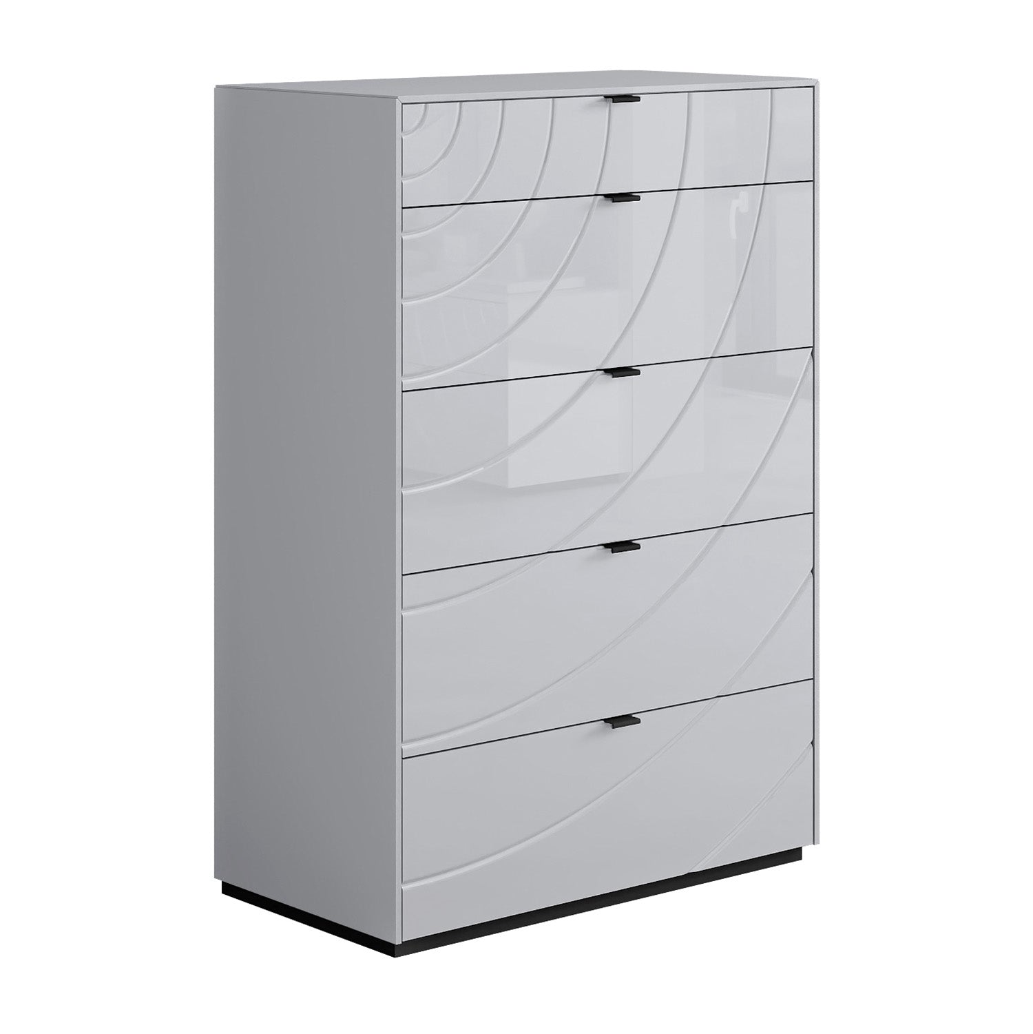 Aveline - Commode à 5 tiroirs - Gris