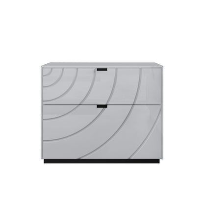 Aveline - Table de chevet - Gris