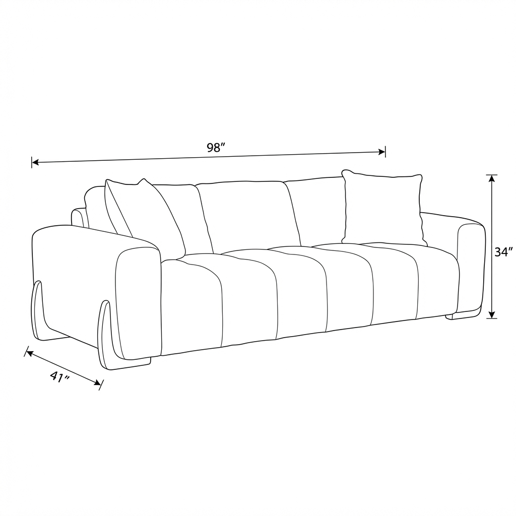 Boreal - Sofa - Charcoal Grey Fabric