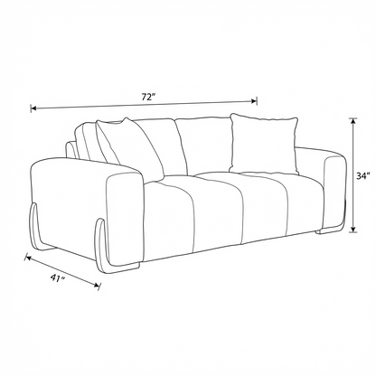 Boreal - Loveseat - Charcoal Grey Fabric