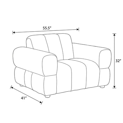 Avalon - Armchair - Beige Fabric