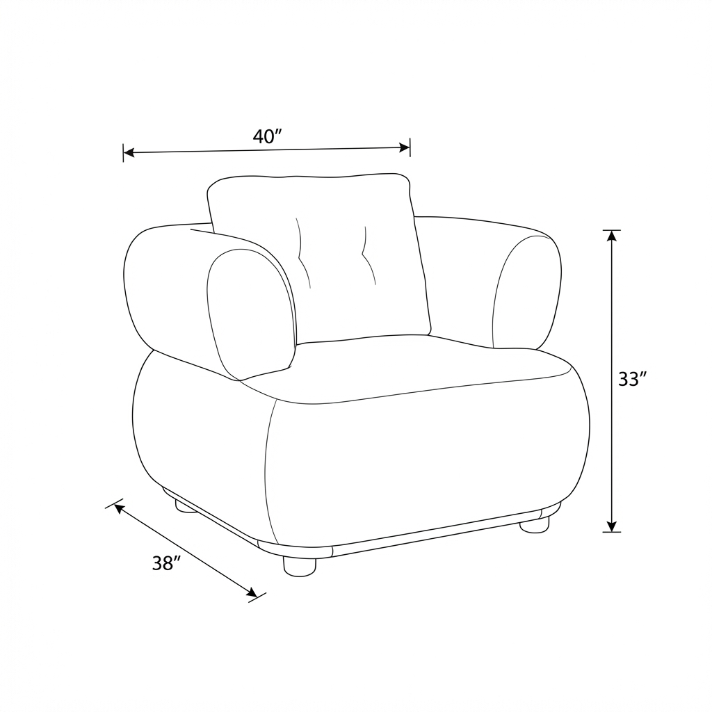 Puffy - Fauteuil - Beige