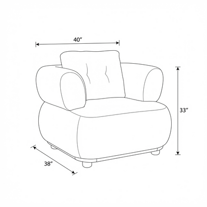Puffy - Fauteuil - Beige