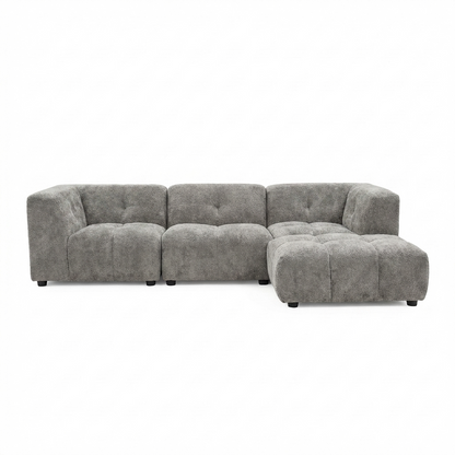 Canopy - Sofa Sectionnel Modulaire Reversible - Tissu Gris