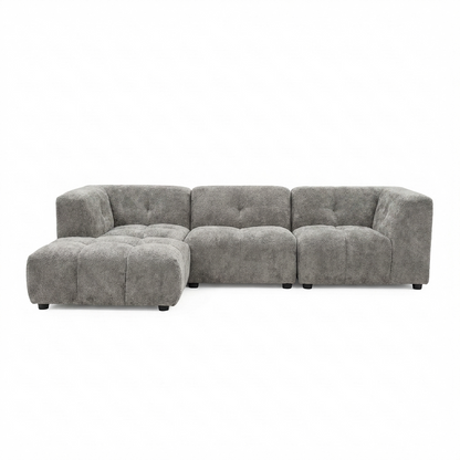 Canopy - Sofa Sectionnel Modulaire Reversible - Tissu Gris