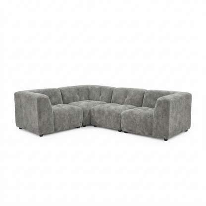 Canopy - Sofa Sectionnel Modulaire Reversible - Tissu Gris