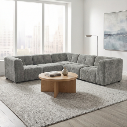 Canopy - Sofa Sectionnel Modulaire - Tissu Gris
