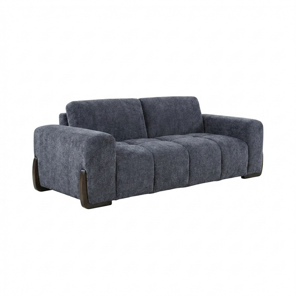 Boreal - Loveseat - Charcoal Grey Fabric