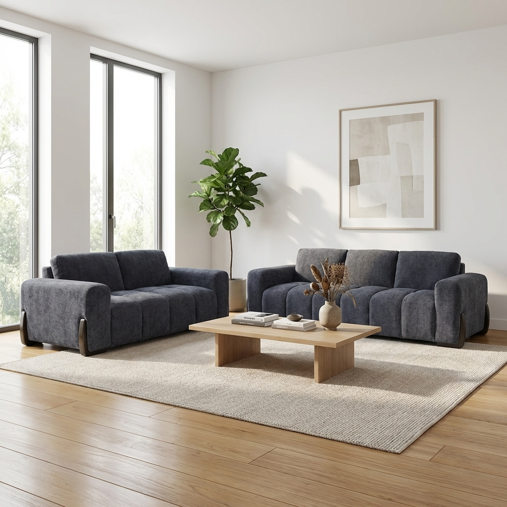 Boreal - Sofa - Charcoal Grey Fabric