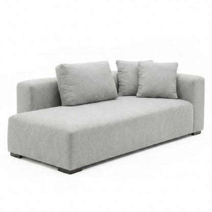 Flex - Module chaise longue gauche - Tissu Gris