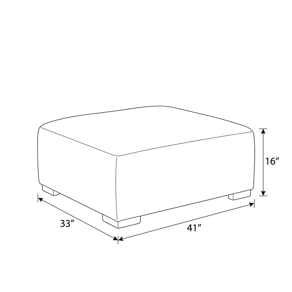 Flex - Ottoman - Tissu Gris