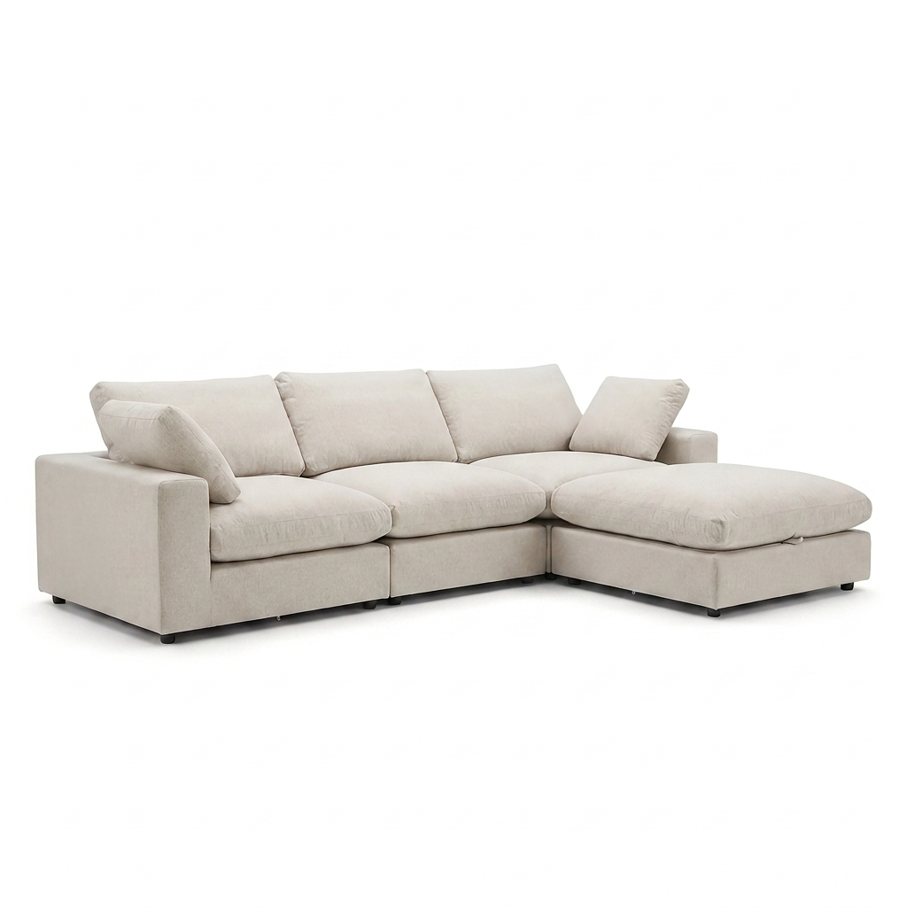 Cozy - Sofa Modulaire Sectionnel - Tissu Beige