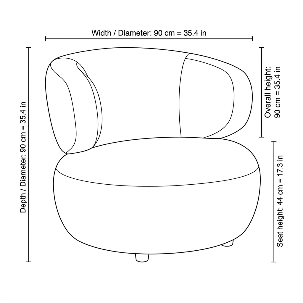 Prado - Fauteuil Pivotant - Tissu Beige