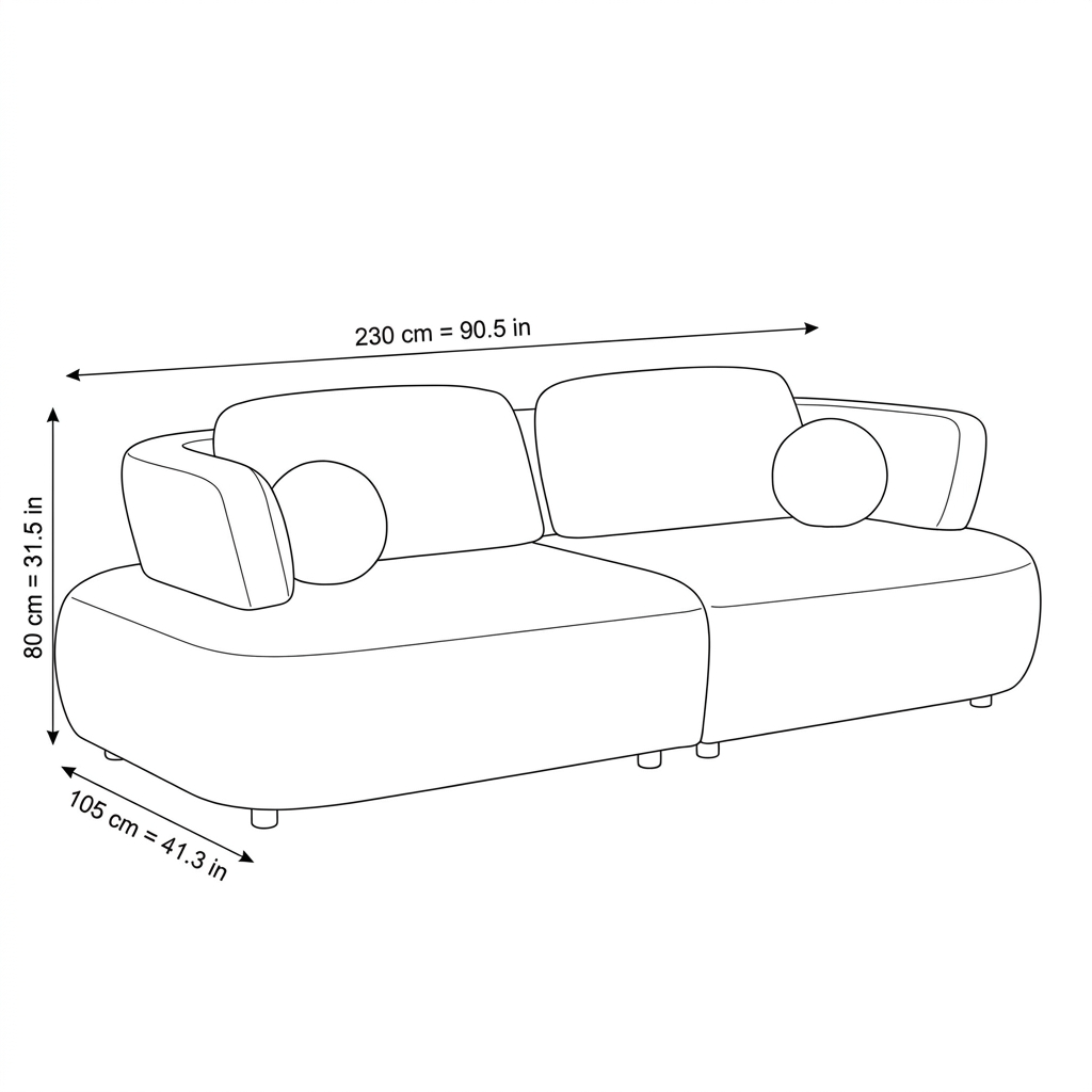 Prado - Sofa - Tissu Beige