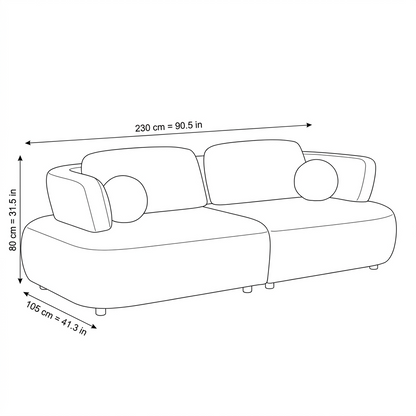 Prado - Sofa - Tissu Beige