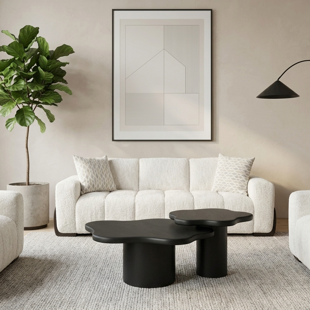 Boreal - Sofa - Tissu Bouclé Ivoire