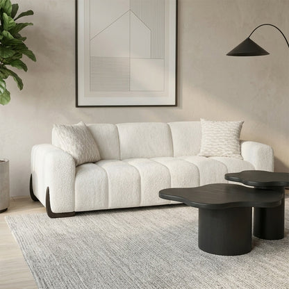 Boreal - Sofa - Tissu Bouclé Ivoire