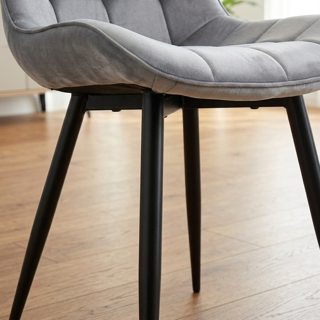 Aurora - Dining Chair - Grey Velvet