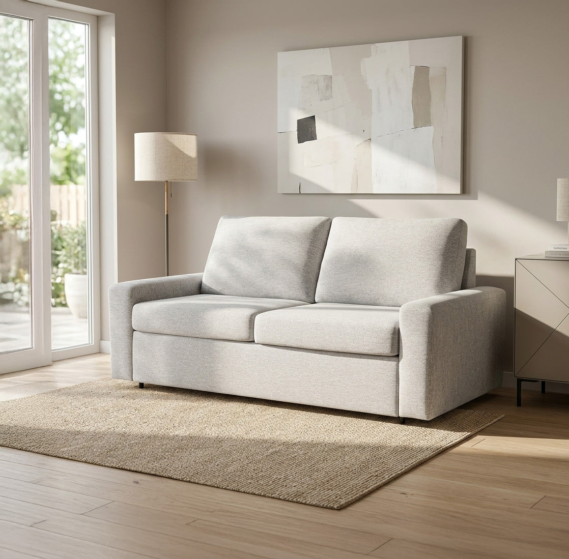Cameo - Sofa Lit - Tissu Gris