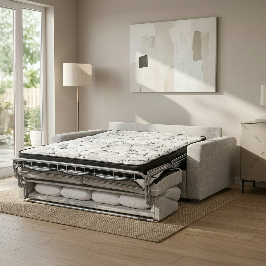 Cameo - Sofa Lit - Tissu Gris