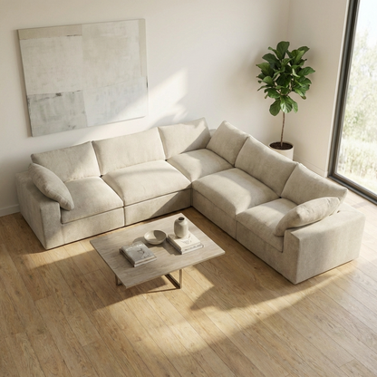 Cozy - Sofa Modulaire Sectionnel - Tissu Beige