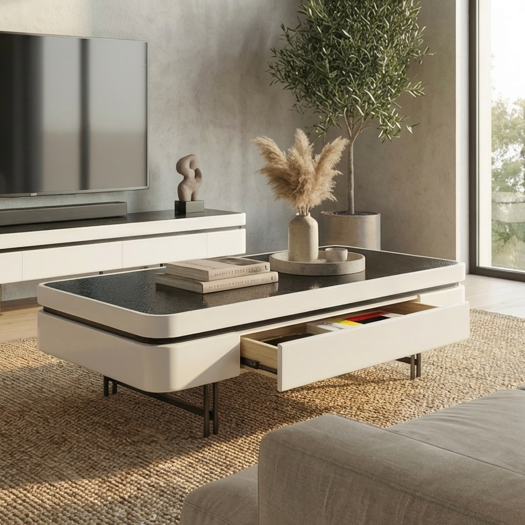Bram - Coffee Table - White