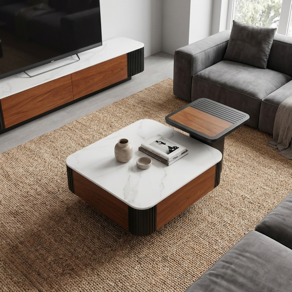 Lucca - Coffee Table - Black and Wood