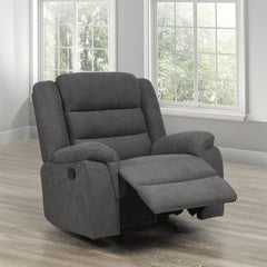 Recliner Chair - Gray Fabric - Trevor
