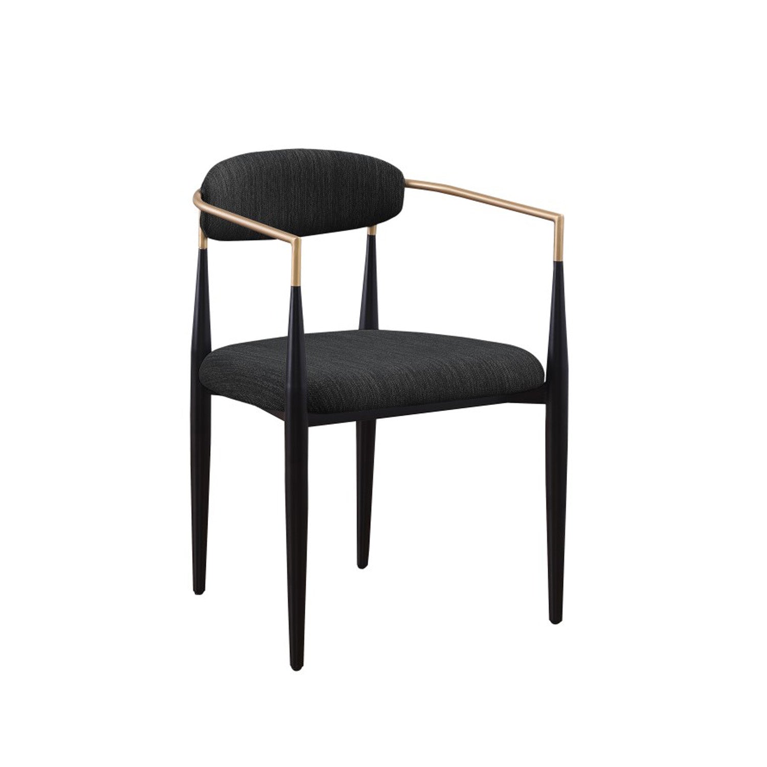 Mykos - Dining Chair - Black Fabric
